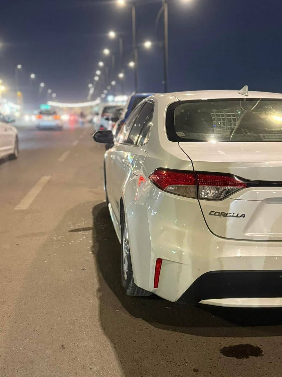 كورلا هايبرد 2020 السيارة ماشية 120كم
رادار 
تحكمات
داخل جلد
تخم تاير وسبير
السيارة خير من الله وجاهزة وصور الحادث بالمنشور 
بيها رصعات خفيفة كلش حالوب بالقمارة
بأسمي السنوية 
العنوان العامرية
السعر 136 وبيها مجال 
***********
