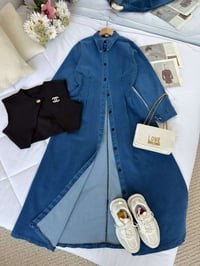 فستان جينز تركي • كوالتي عالي • مقاسات 38-46