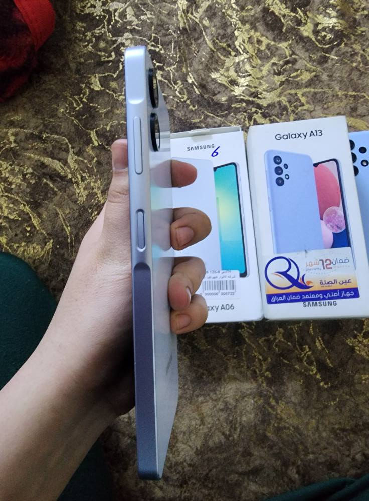 سلام عليكم جهاز A13 نضيف كلشي مابي نضافه 100/100
سعره 100
جهاز A06 جهاز نضيف نضافه تخبل ثنينهن 100/100 
سعره 100// ثنينهن نضيفات نضافتهن 100/100
مكاني بغداد البلديات  شراي يخابر ***********
