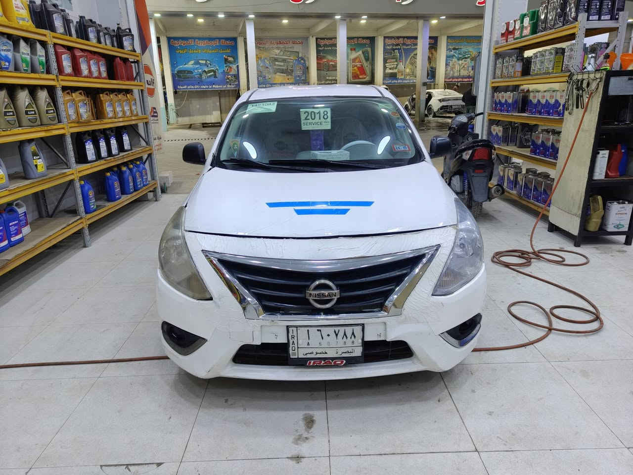 اللهم صل على محمد وال محمد نيسان سني بليتة زركة2018 حادثهة جاملغ وبنيد وبيهة 3 قطع صبغ محرك كير حدادة جاهزة السعر 78 وبيهة مجال قليل العنوان بصرة ***********
