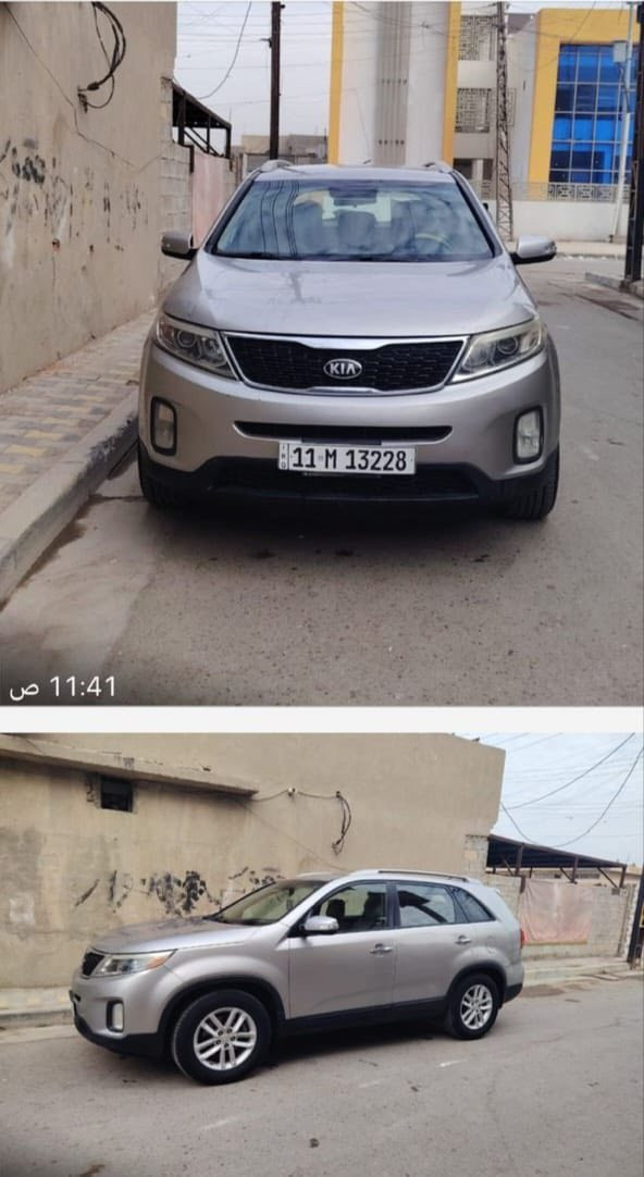 للبيع فقط
سورنتو موديل 2015 وارد أمريكي لون رصاصي ٤سلندر قطعتين تبريد المحرك جي دي اي وبحالة جيدة بدوان دوانز  بالبانزين العادي  كير جيد جدا مصبوغه نصف حزام نكول مصبوغة حزام بدون دواخل حادث قليل من الخلف صدر جديد اطارات جديده بطاريه جديده اصليه نوزلات جديده طاحونه جديده اصلية مبخرة جديده السعر ١٣٠  مكاني بغداد ***********
