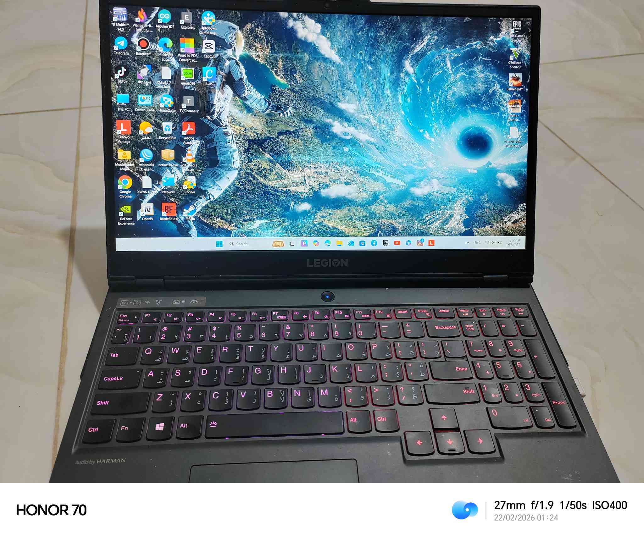 لينوفو ليجن 5
المواصفات
cor i710h
ram 16
hard hdd 1 tera
ssd 512 m.2
gtx 1660ti 6G
screen 2k 120 hz
Windows 11 orginal 
ملحقاته كارتونه شاحنة جنطة ماوس جويستك
مكاني سماوة توصيل ماعندي
سعرها 900 مع المجال
لاب توب ماخذها جديد على ايدي يعني مو بالة او اوبن بوكس
خلصت دراستي بيها واريد ابيعها


**إذا كنت صاحب هذا الإعلان وتريد حذفه لأي سبب، رجاءا أرسل رسالة إلى الدعم الفني**