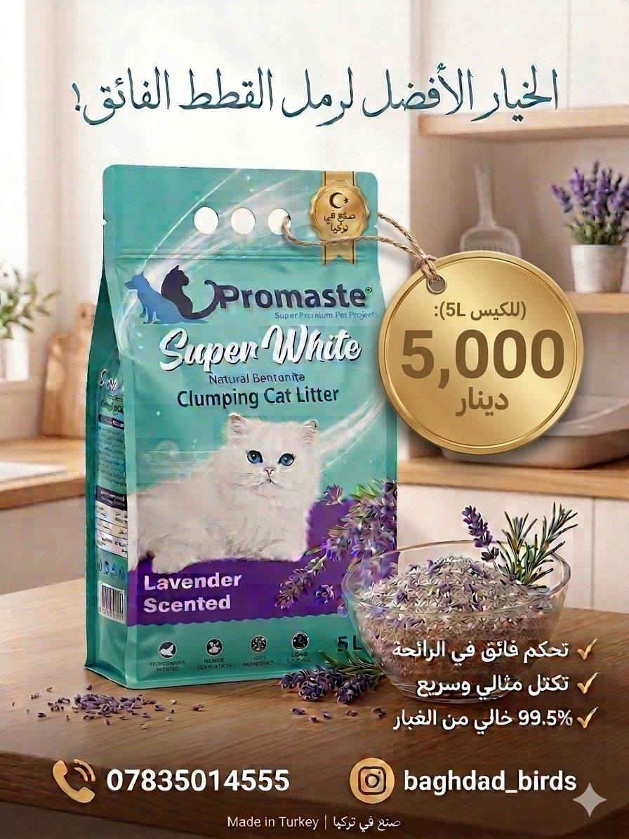 🐱 غذاء YooZee المتكامل للقطط 🐱
لأن قطتك تستحق الأفضل كل يوم ✨

✅ بروتين عالي الجودة لبناء جسم صحي وقوي
✅ مكونات طبيعية وطعم تحبه القطط 😻
✅ يدعم المناعة ويعزز النشاط والحيوية
✅ غني بالأوميغا 3 لصحة الفرو والجلد
✅ سهل الهضم ومناسب للقطط الصغيرة والكبيرة

🍗 نكهات متنوعة ولذيذة:
دجاج – سلمون – بط – باتيه فاخر 🥫

🚚 خدمة توصيل سريعة لباب البيت
📍 متوفر في بغداد وكافة المحافظات

📞 للطلب والاستفسار: ***********
💛 YooZee — طعام يومي… لصحة تدوم!
