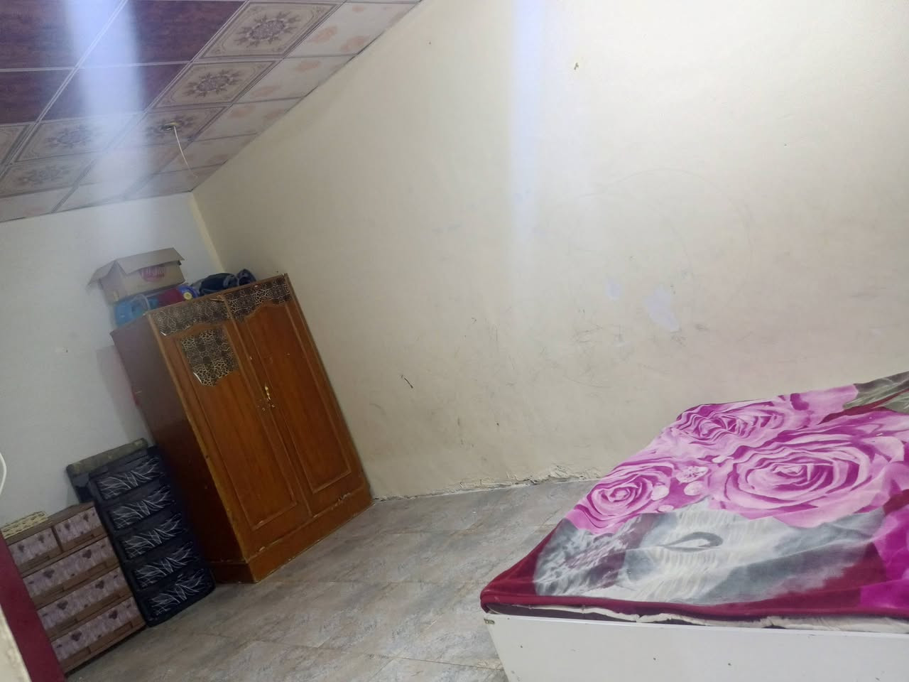 يا الله بيت في تنومه  مساحته ١٣٠  في كيعان شيخ محيسن ارض صفيه  بيت ساندويش وسقف ثانوي  يتكون من غرفتين وهول ومطبخ الغرف  ٦ ب٥  وثانيه ٦ ب٣ونص  وهول ٦ونص ب٣ ومطبخ ٦ب٥ وطارمه ٢ ب٣ بيت نظيف يرادله فقط صبغ تعديلات بسيطه  قريب ع مدارس اتدائيه ومتوسطه وثانويه دقيقتين. قريب ع شارع العام وسوك  ٥ دقائق مشي قريب ع مستوسف الجيران من احسن جيران سعر ٤٠   للاستفسار ***********
