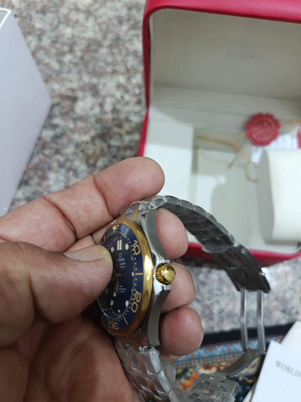 ساعة أوميغا ماستر غير مستخدمة اوتماتيك قفل بحري رنك دوار كاملة مرفقات كوالتي جدا عالي وقت مضبوط سعر 85 الف


**إذا كنت صاحب هذا الإعلان وتريد حذفه لأي سبب، رجاءا أرسل رسالة إلى الدعم الفني**