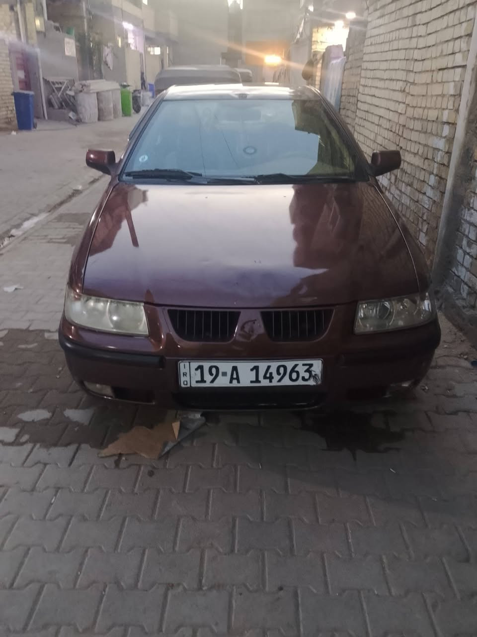 سلام عليكم سياره للبيع سمند موديل 12 الون جوزي رقم كربلاء مكينه تبخر صدر نص عمر  مكاني بغداد شعله السعر 38وشراي بي خير ويدلل رقم ***********
