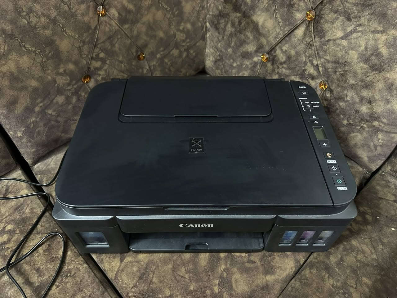 السلام عليكم
طابعة كانون G3416 نظيفة حيل
توصيل مجاني داخل بغداد فقط
سعرها 105 وبيها مجال بسيط
ملاحظة اكو مشكلة باللون الاحمر شوية
واتساب ***********
