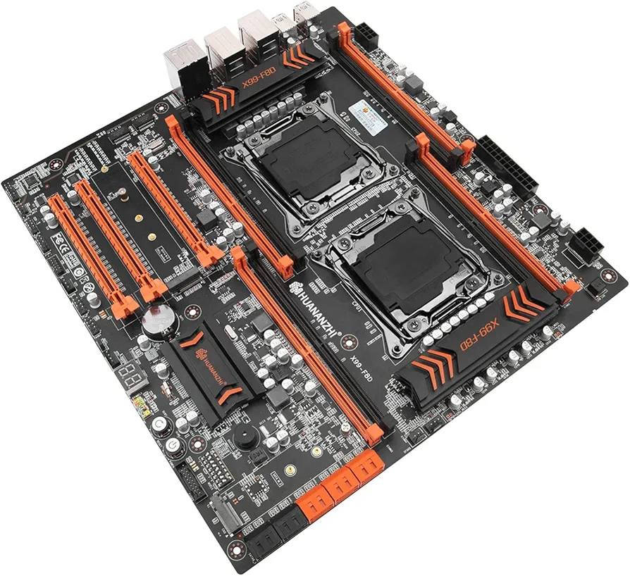 هذه لوحة أم من نوع Huananzhi X99-F8D ، وهي مصممة للعمل بمعالجات مزدوجة (Dual CPU).المعالجات المتوافقة: تدعم مقبس LGA 2011-3 ومعالجات Intel Xeon E5 v3/v4.الذاكرة: تحتوي على 8 فتحات لذاكرة DDR4 وتدعم سعة تصل إلى 512 جيجابايت.التوسعة: تأتي مع فتحتين PCI-E x16 لتوصيل بطاقات الرسومات، بالإضافة إلى دعم وحدات تخزين M.2 NVMe 
مزاد اعلى سعر لحد باچر بالليل ينتهي المزاد علما سعرها غالي جدا بالموقع
القطعة جديدة غير مستخدمة بالكارتون ولحد يسالني على سعرها لان معندي فكرة بس بالموقع غالي


**إذا كنت صاحب هذا الإعلان وتريد حذفه لأي سبب، رجاءا أرسل رسالة إلى الدعم الفني**