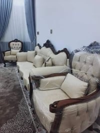 طقم قنفات تركي • ١٠ مقاعد • طبلية وسطية