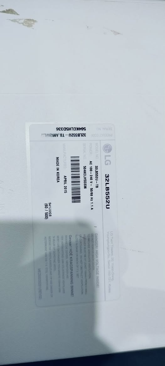 للبيع
شاشه حجم 32
نوع  LG ال جي الاصلي
صناعه كوري
شرط الشغل مع ضمان ما تعجبك ترجع
ابد ما مصلحه علا وضع الشركه
موديل 2015
***********
مكان القرنه
سعر 150
ماتكنك 
سبب البيع رايدين اكبر منها
