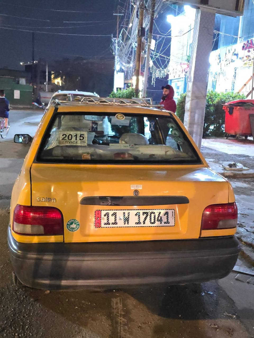 سلام عليكم
سايبه موديل 2015
نضافه فول 
تخم تاير جديد كهربائيات كلها شغاله 
كير ومحرك مكفولات رقم جديد سنويه 2031تنتهي 
شرط ترايها لربيل سعرها 35 وبيها مجال قليل 
*********** رقمي
