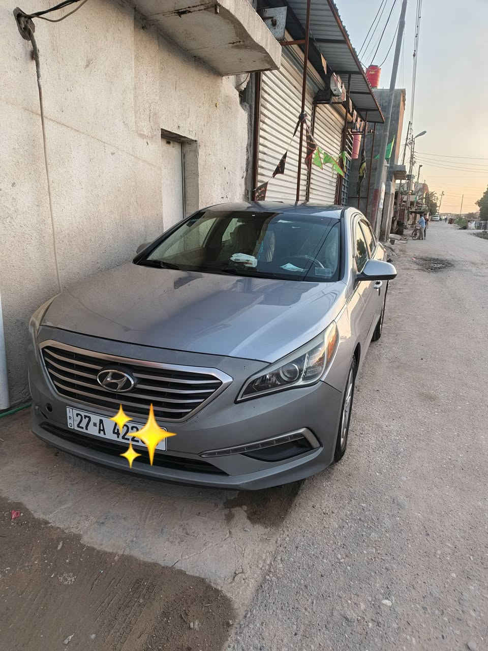 السلام عليكم
سوناتا وارد امريكي ٢٠١٥ سياره جاهزه من كلشي 
تحكم ستيرن 
حساس اطار 
كير ثلاث انضمه قياده  الى اخره 
السياره حادثها دعاميه ب امريكا فقط والقماره صبغ 
مكاني بصره السياره بسمي تحويل ثاني يوم 
رقمي ***********
سعر 123
