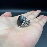 خاتم فضة • عقيق • شفة العبد