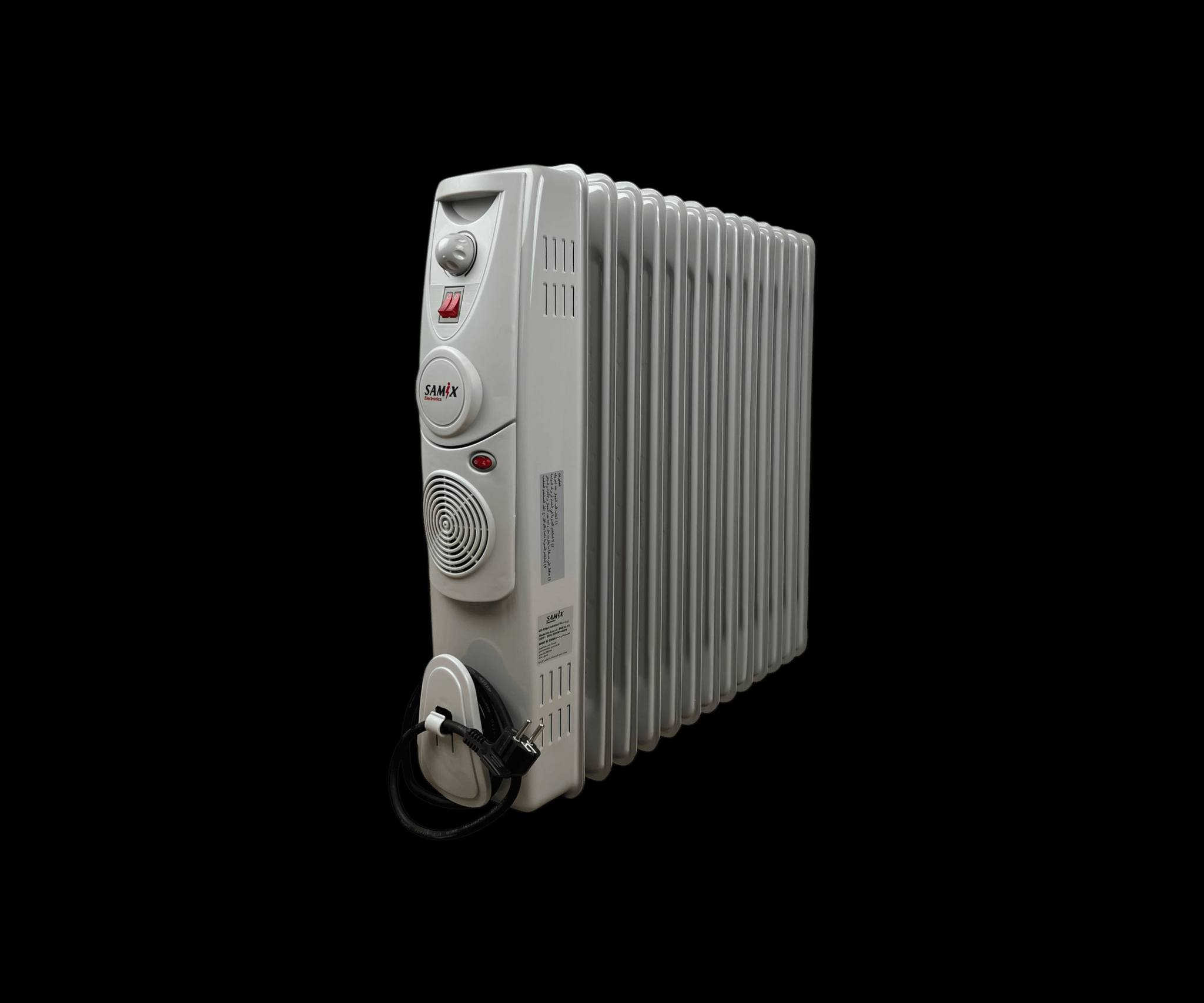 مدفأة زيتية 13 خانة من SAMIX مع مروحة + منشر هدية

الاستخدامات واتساب ***********

تدفئة فعّالة للمنازل، المكاتب، الغرف المغلقة والمساحات المتوسطة.

مناسبة للاستخدام لفترات طويلة بفضل نظام التسخين الزيتي الذي يحافظ على حرارة ثابتة.

مثالية لغرف النوم لكونها أكثر أمانًا وهدوءًا مقارنة بالمدافئ التقليدية.

خيار ممتاز للأشخاص الذين يريدون توزيع حرارة ناعمة وغير مزعجة.

يمكن استخدامها للتدفئة المحلية بجانب الجلوس أو المكتب.

المميزات

عدد الخانات: 13 خانة لتوزيع الحرارة بشكل متساوٍ في الغرفة.

3 مستويات للتدفئة للتحكم بدرجة الحرارة حسب الحاجة.

مزودة بمروحة مدمجة (Fan Heater) لرفع سرعة توزيع الحرارة عند الحاجة.

منظم حرارة (Thermostat) للتحكم بدرجة الحرارة تلقائيًا ومنع ارتفاعها.

نظام حماية من ارتفاع الحرارة لضمان أمان كامل أثناء التشغيل.

مؤشر تشغيل يُظهر حالة الجهاز بوضوح.

قدرة كهربائية: 220V50Hz 2500W

إمكانية لفّ السلك في قاعدة الجهاز لتخزين مرتب وسهل.

عجلات دوّارة لسهولة نقل المدفأة داخل المنزل.

أرجل معدنية قوية لثبات أعلى عند الوقوف.

سخان داخلي يعتمد على الزيت يحافظ على الحرارة لفترة أطول حتى بعد الإطفاء.

هدية منشر قابل للتركيب يمكن استخدامه لتدفئة وتجفيف الملابس الخفيفة.

ضمان لمدة سنة من تاريخ الشراء.

محتويات الصندوق

مدفأة زيتية 13 خانة SAMIX.

مروحة مدمجة داخل الجهاز.

منشر هدية (قابل للتركيب على المدفأة).

4 عجلات دوارة مع براغي التثبيت.

قطعتا تثبيت معدني لقاعدة المدفأة.

قوسان معدنيان لتثبيت المنشر.

سلك كهرباء قياسي نوع أوروبي بطول 140 سم.

دليل الاستخدام كاملاً باللغة العربية.

الملاحظات

يجب وضع المدفأة على سطح ثابت أثناء التشغيل.

تجنب تغطية المدفأة نهائيًا أثناء عملها.

المنشر المرفق مخصص للملابس الخفيفة فقط وليس للأوزان الثقيلة.

ينصح بعدم تشغيل الجهاز في أماكن رطبة جدًا مثل الحمامات.

في حال انقطاع الكهرباء أو ارتفاع الحرارة، سيتوقف الجهاز تلقائيًا حتى يعود للوضع الآمن.

يجب التأكد من تركيب العجلات بشكل صحيح وفق الدليل قبل التشغيل.

الزيت الموجود داخل المدفأة غير قابل للاستبدال أو الفتح.
