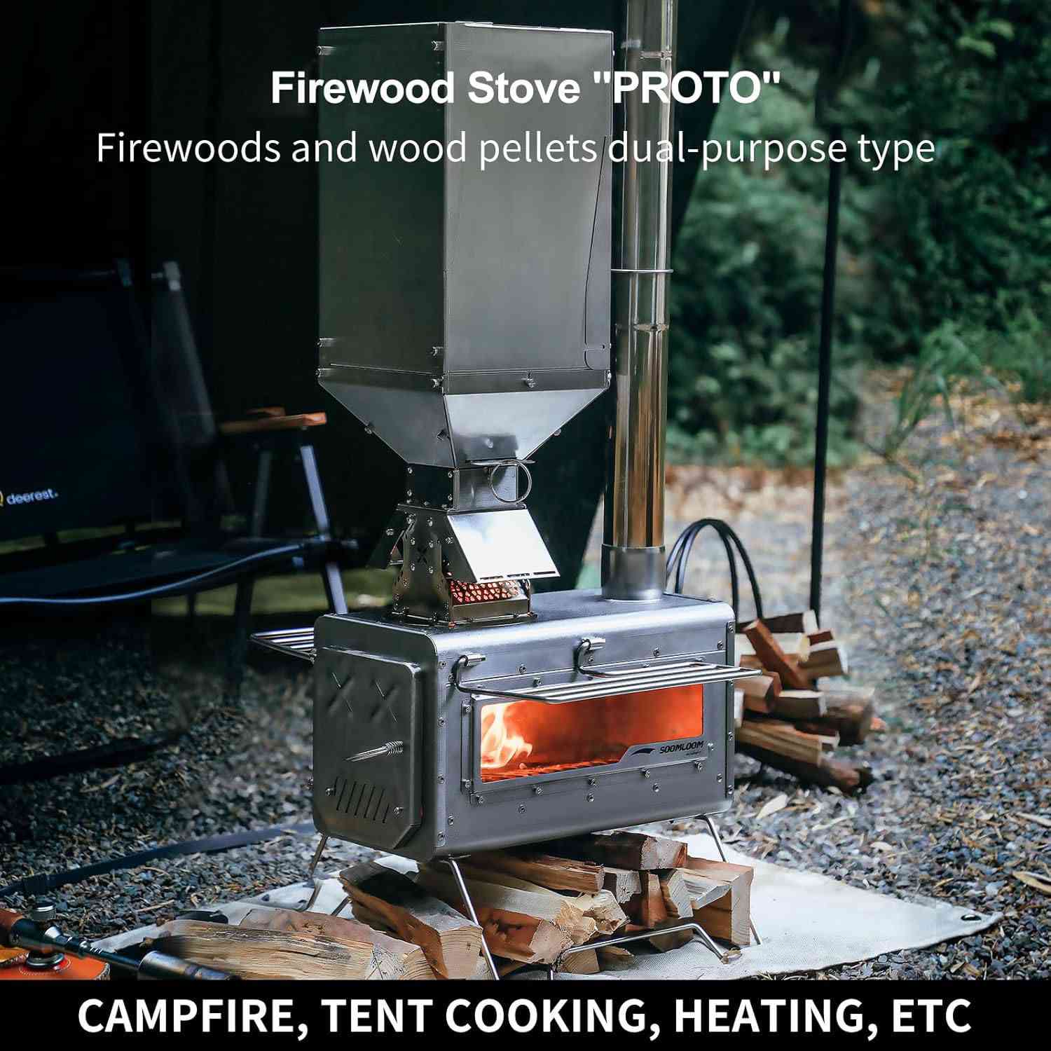 صوبة حطب ماركة SOOMLOOM
وزن ثكيل كلش مرتب 9.98 kg

موقد حطب Soomloom البسيط PROTO ثنائي الغرض للتخييم يعمل بحبيبات الخشب، موقد مدمج من الفولاذ المقاوم للصدأ، مناسب للطهي في الخيام والشواء وإشعال النار في المخيمات، موقد هجين محمول للتدفئة الخارجية

للحجز والاستفسار راسل ماسنجر او واتس اب ***********
#every
