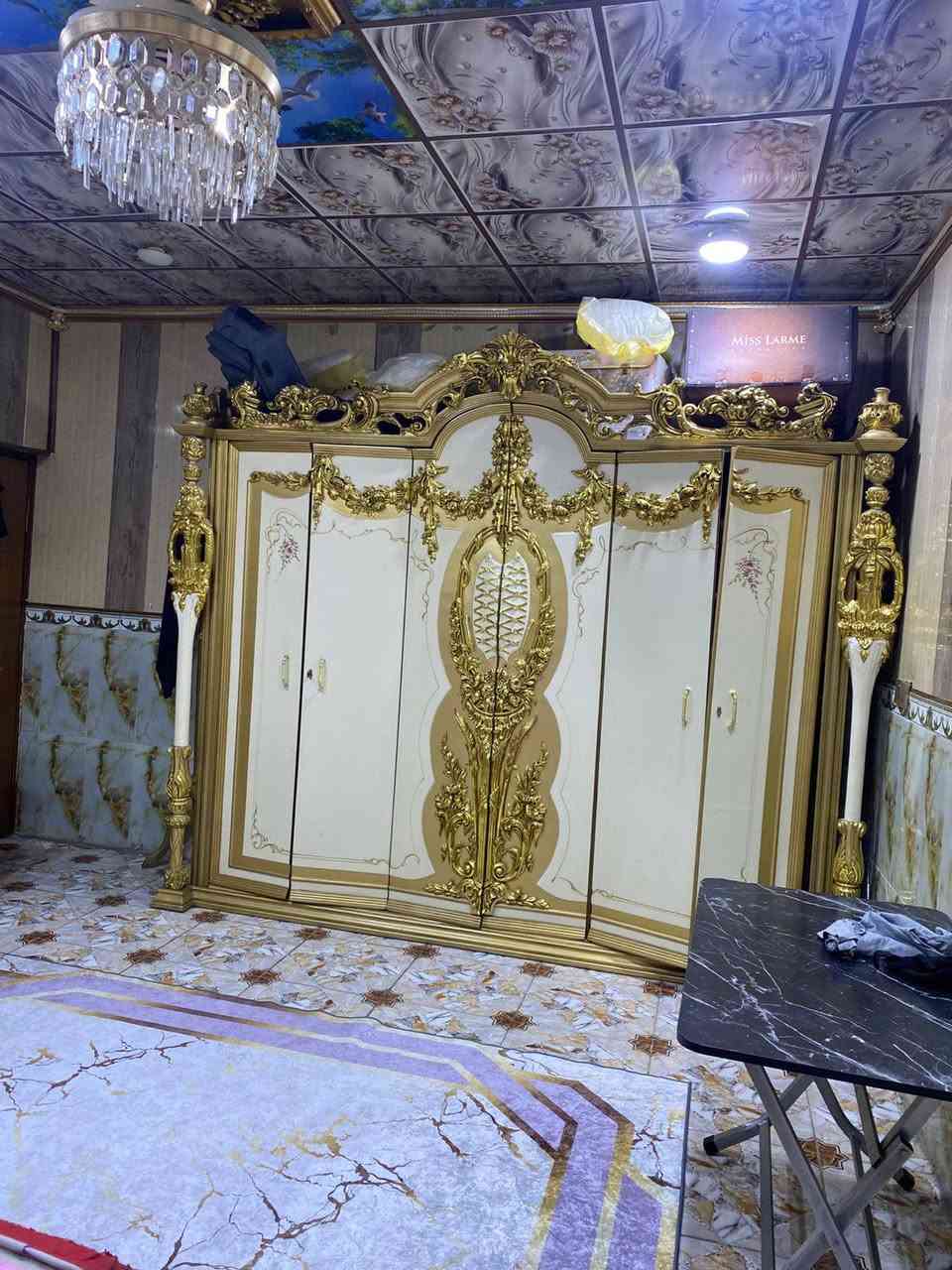 غرفه نوم مصري دومياط ملكي نضيفه وستعمال قليل اسعارهن معرفه  عنواني البصره *********** واتساب فقط
