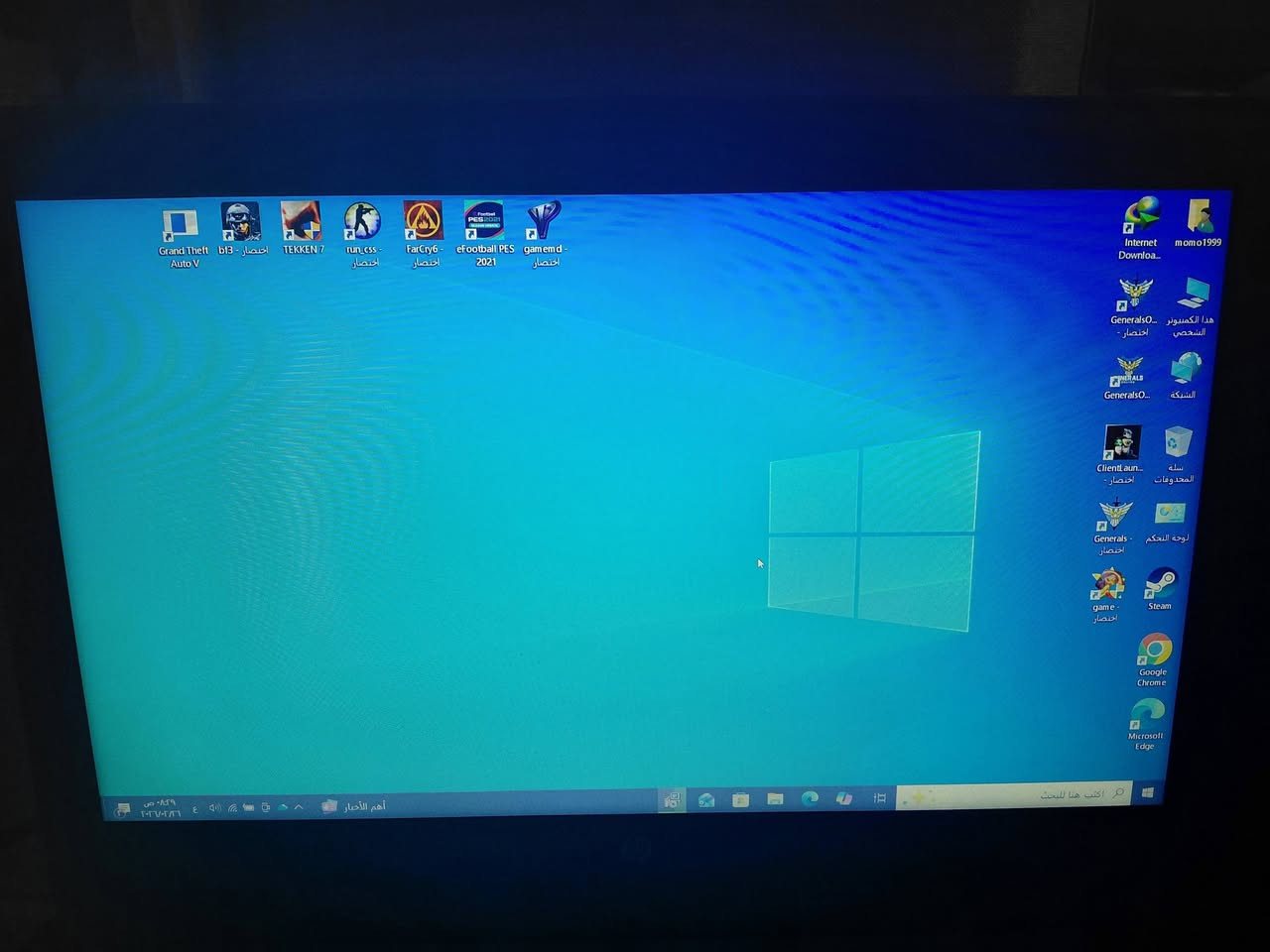 كوراي 5 جيل ٦
رام 8
كارت شاشه نفيديا1000
هارد ssd 
منصب عليه
Tekke 7
Gta .v
فاري كراي 6
بتل فيلد 3
Pes 2021
بغداد بياع
***********
لايوجد توصيل
حجم شاشه 16
225. مو شراي لا تكسر بي بي شي كلش بسيط
