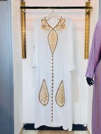 دشداشه كشمير • تطريز ستراس • مقاسات 2XL-5XL