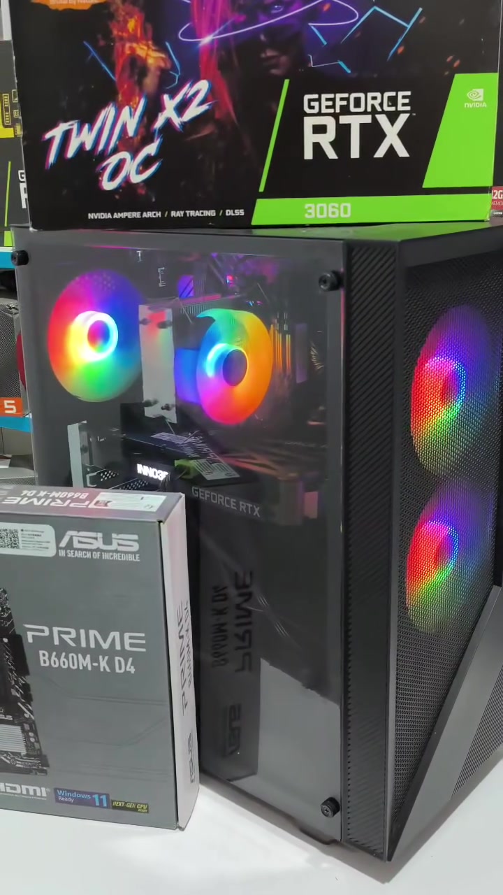 🔥 تجميعة الـ RTX 3060 المفولة.. بسعر تفليش السوق! 🔥
 القطع  غير مستخدمة، جاهزة تشغل الكيمز على أعلى إعدادات!
⚙️ المواصفات:
CPU: i5 12400F
MB: ASUS B660M-K
RAM: 16GB (2x8) 3200MHz
GPU: RTX 3060 12G
SSD: M.2 512GB
PSU: 700W
CASE: 3 FANS
💵 السعر: 850 ألف بس!
📞 رقم الهاتف: ***********
ادمن 🌹
