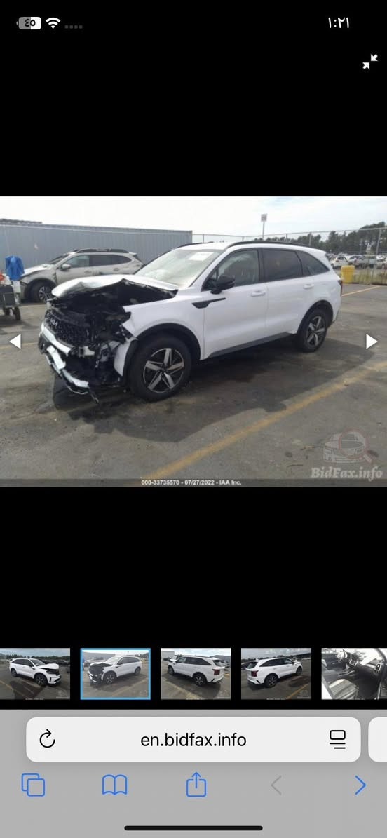 سورنتو وارد امريكي موديل 2022 رقم بغداد الجديد باسمي 
تبديل بنيد فقط ولجامغ بي بارد وصبغ
 ماشيه 35 الف محرك 2500 GDi
4 سلندر 
فول مواصفات عدا البنراما 
تشيغل عن بعيد كشنات ٢ كهرباء وباقي لمواصفات 
السعر : 242 وبيه مجال بسيط
مكاني بغداد العطيفية / الشالجية
لاتصال : ***********
