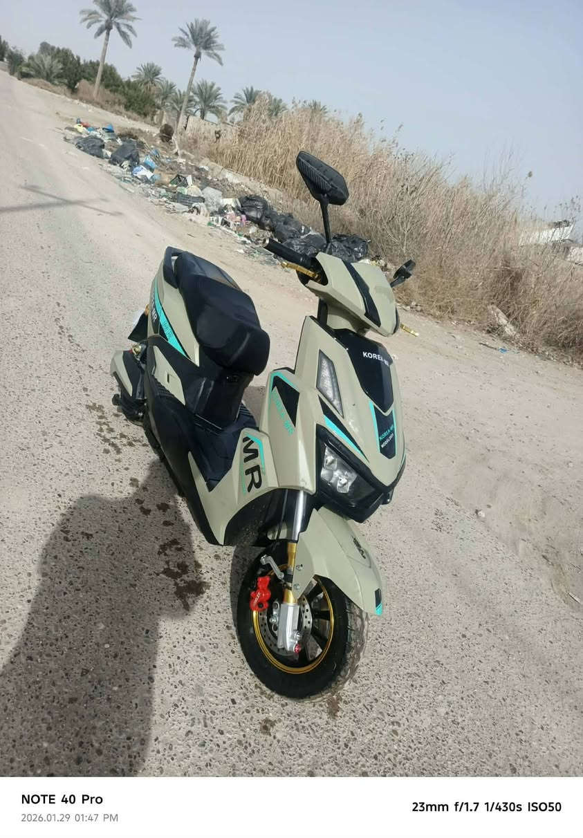 سلام عليكم دراجه للبيع خير من الله نضيفه بطاريات نضيفات كلش سرعه 99 بك وره بيه سعره ٥٥٠ وبيه مجال رقمي ***********
