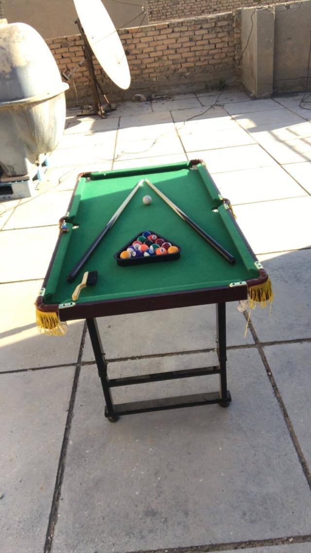السلام عليكم ميز بليارد نضيف جدا حجم الميني استعمال بس مرتين الله شاهد مكاني بغداد الدولعي للتواصل خاص و واتساب ***********
