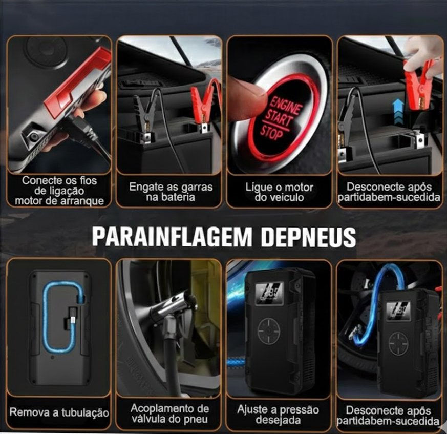 جهاز طوارئ متكامل 3 في 1
جامب ستارتر + منفاخ + كشاف
مثالي للسيارة والسفر
يشحن الموبايل
خفيف وسهل الحمل
حل عملي لكل سائق 🚘(المواصفات)
الموديل: GL963
سعة البطارية: 8000mAh بغداد, العراق


**إذا كنت صاحب هذا الإعلان وتريد حذفه لأي سبب، رجاءا أرسل رسالة إلى الدعم الفني**