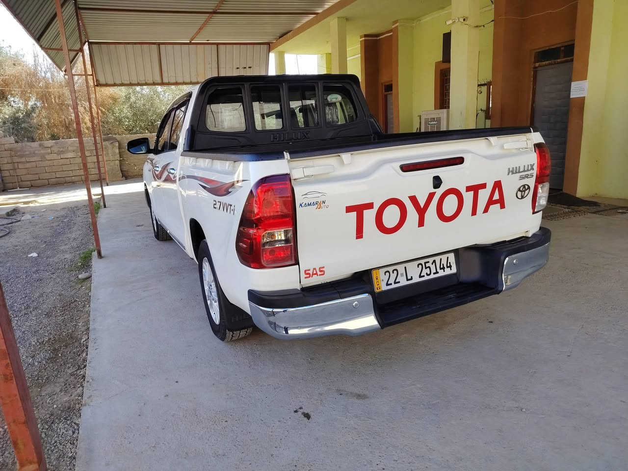 السلام عليكم للبيع بيكم هايلوكس موديل 2020 ساز سيارة مكفوله من الصبغ ماشيه (152)سنوية
جديدة لل2030 وهزه جديدة السعر(265) العنوان صلاح الدين الشرقاط للاستفسار ***********/ ***********
