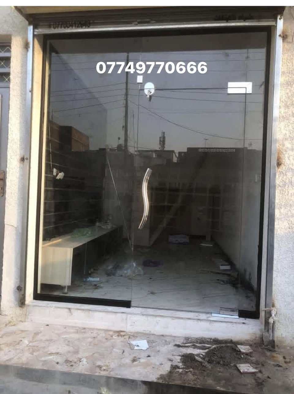 أعمال واجهات زجاج 10حراري متوفر زجاج ضبابي أسود برونزي ***********
