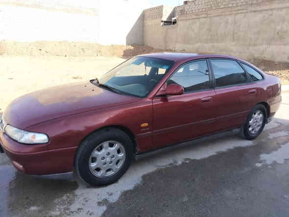 مازدا فاصوليا للبيع محرك 6 سلندر بدون صبغ تبريد شغال كابون بانزين كير و محرك شرط موديل 93    50 وبيها مجال
