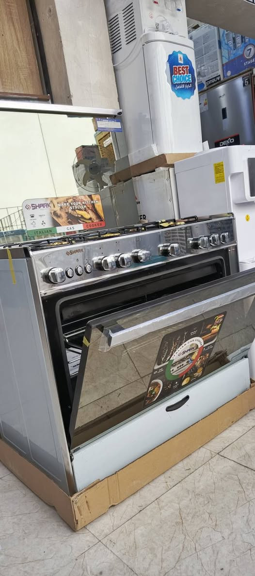 نقد او اقساط 
عروض نار 🔥🔥🔥

☑️النوع: شارك 🇮🇹
بوتاجاز بفرن قائم بذاته.
☑️المقاس: 90×60 سم.
☑️عدد الشعلات: 5 شعلات غاز علوية.
☑️نوع الحوامل: حوامل من الحديد الزهر (الكاست).
☑️الخامة: ستانلس ستيل قوي ومقاوم للصدأ.
☑️الإشعال: إشعال ذاتي للشعلات والفرن.
☑️الأمان: يتوفر بخيارات مختلفة، بعض الموديلات قد تكون ☑️بدون أمان كامل.
☑️الفرن:
☑️إضاءة داخلية لمراقبة الطعام.
☑️باب زجاجي مزدوج يتحمل الحرارة.
☑️شواية مدمجة.
☑️الصناعة: المكونات إيطالية بالكامل، والتجميع 
  في مصر🇪🇬

للحجز ***********
العنوان ديالى بعقوبه العزات 
@أبرز المعجبين معرض البحيرة الجميع
