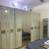 غرفه نوم تركي 11قطعه مستعمله شي قليل الضهر خشب بلوك جرارات هايدروليك م...