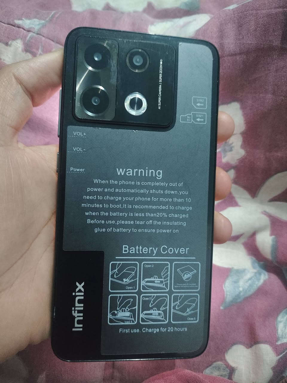 السلام عليكم اخوان
جهاز انفنكس نوت 40 برو 
ذاكرة 256
سعره ب55وبي مجال بسيط حك الجيه
مكاني حي الميلاد
رقمي ***********
