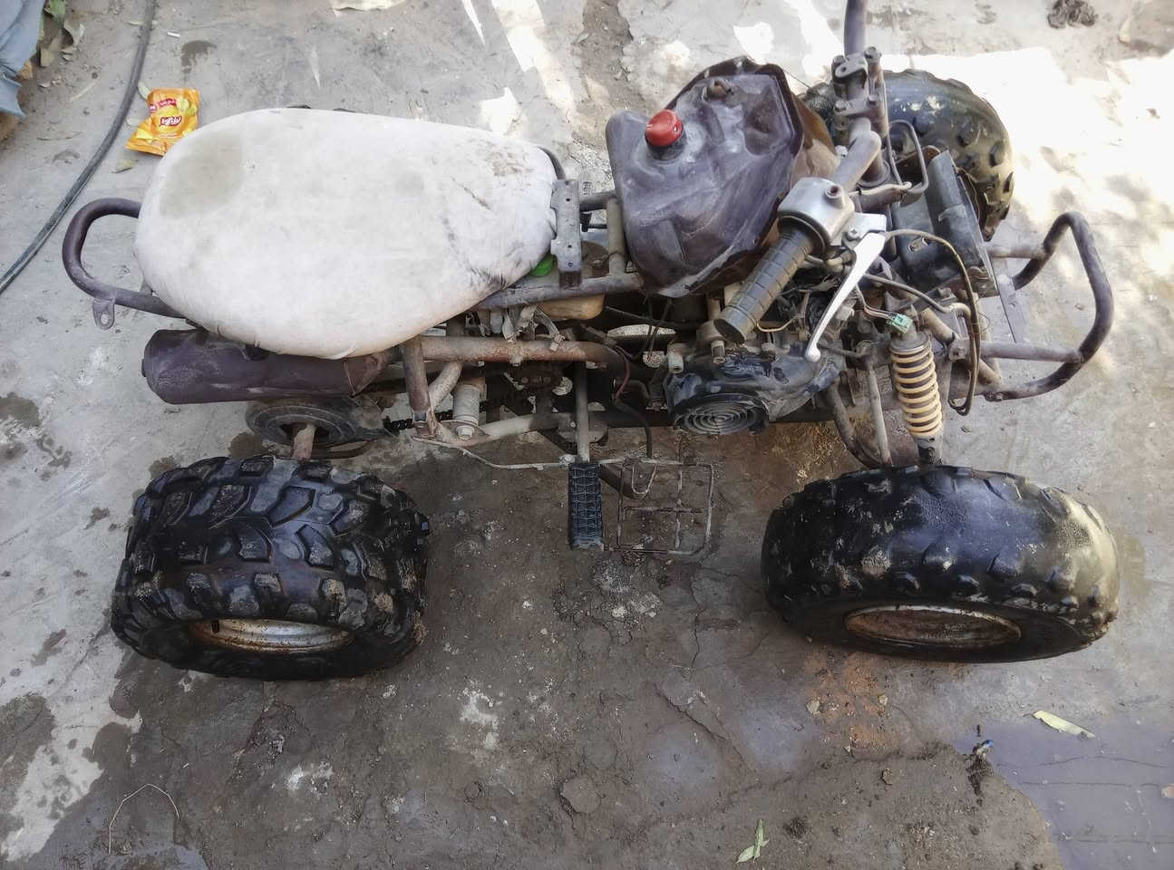 السلام عليكم دراجة رباعية للبيع الدراجة نظيفة وشغالة السعر 160 للاتصال على *********** بغداد الزعفرانية
