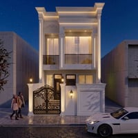 متابعينا الأعزاء نعرض لكم صور تصميم وتنفيذ واجهة بيت عرض 5.55 في بغداد...