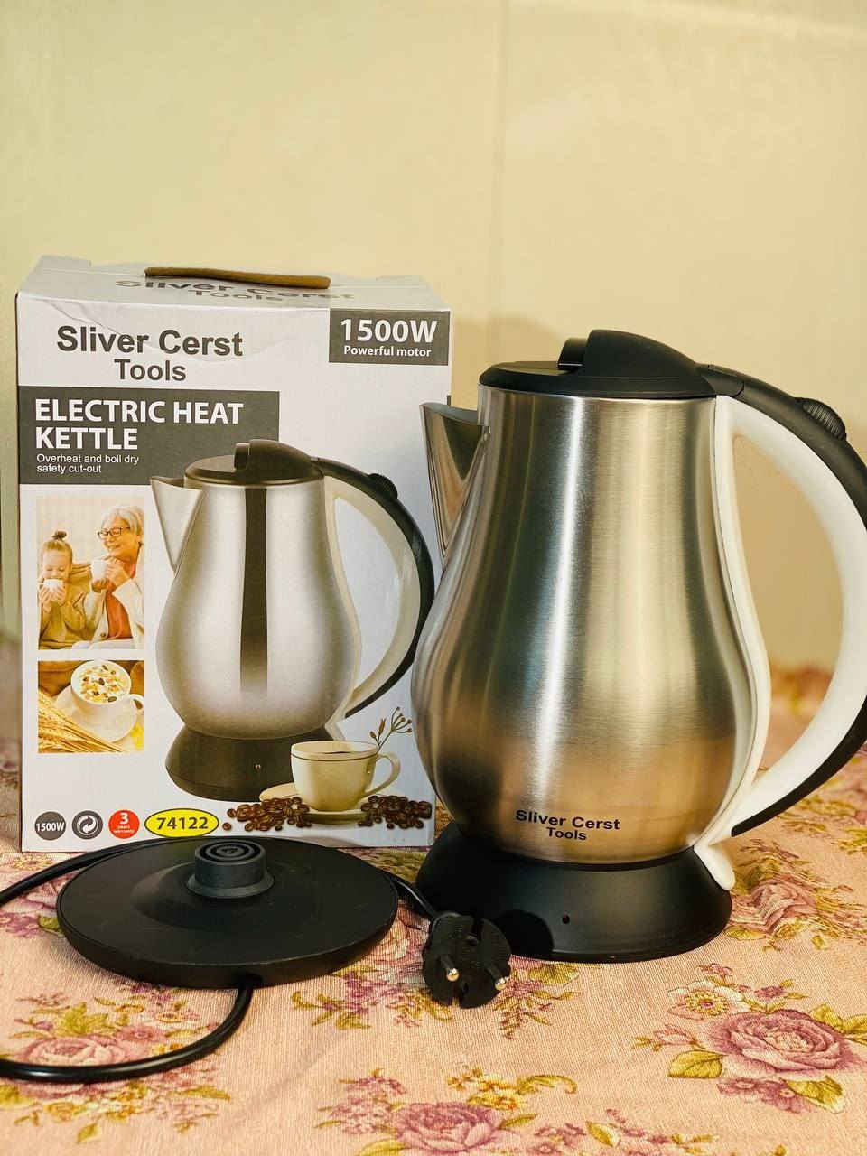 غلاية ماركة Sliver Cerst الالمانية 🇩🇪💯
للماء والشاي والقهوة أفضل أنواع الغلايات بجودة ممتازة جدآ 
✅تصميم عالي الجودة من الفولاذ المقاوم للصدأ INOX 
✅لاسلكي ، يمكن استخدامه أيضًا بشكل منفصل كإبريق
✅غلايه راقيه جدآ درجة أولى أفضل أنواع الغلايات 
مميزات هذا الجهاز: 
معدل الجهد: AC220-240V 
معدل التردد: 50/60 هرتز 
واط: 1500 واط ~ 2200 واط 
السعة القصوى: 1.8 لتر
المنشأ الماني 🇩🇪 💯


**إذا كنت صاحب هذا الإعلان وتريد حذفه لأي سبب، رجاءا أرسل رسالة إلى الدعم الفني**