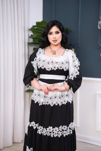 فستان نسائي • خامة كريشة • فري سايز ١٠٠ كيلو