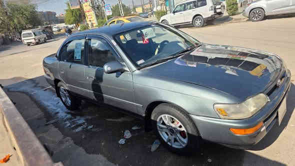 سلام عليكم كورله موديل 1993سياره مكفوله من ضربه بيه صبغ جمليه فقط كير ومكينه مكفولته تخم تاير جديد صدر مامي وخلفي دشبول مال يسلاه بلادي سياره جهزه ومال جنيه رقم بغداد سنويه الى٢٧ السعره٥٣مكاني بغداد بلديات وهذ رقمي ***********
