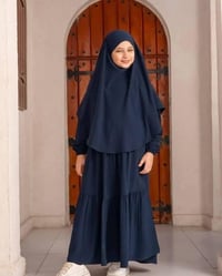 حجاب شرعي • خامة ايروبين • مقاس ٧-١٦ سنه