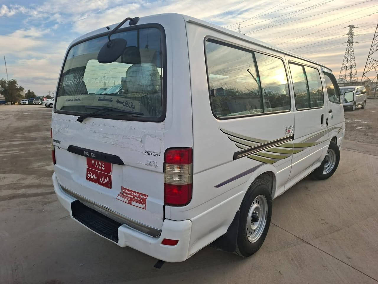 سلاموعليكوم سياره جمبي مكفول كفالةعامه بدون زه ربه بدون سبغ گيرمحرك كفالة كوشن دوشمه جديد ٤تايرات جديد رقم سليمانية بسمي ساني يؤم حول سعر85بي مجال قليل مكان كلار ***********
