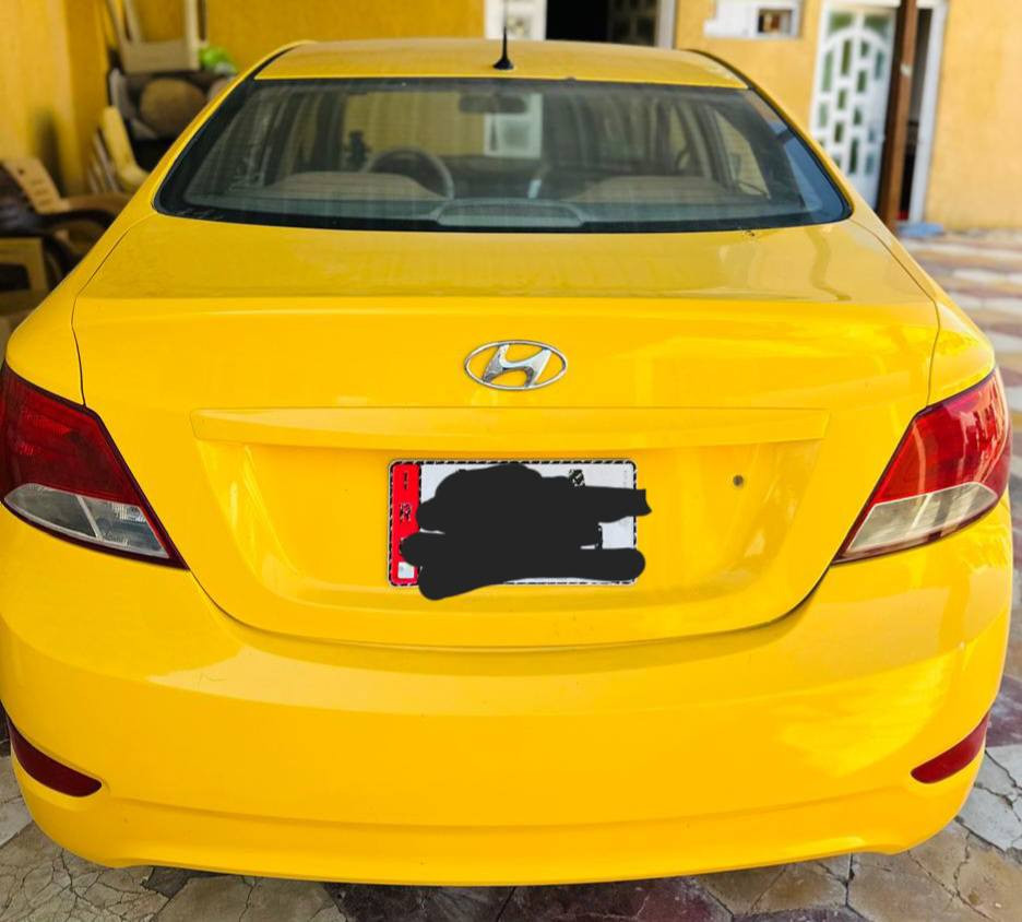 سياره اكسنت خليجي للبيع موديل 13 مكينه 1600 سياره بسمي رقم قادسيه انكليزي تحويل ثاني اليوم حداديه جديده تخم تاير جديد السعر 87 وبيه مجال بسيط رقم الهاتف ***********
