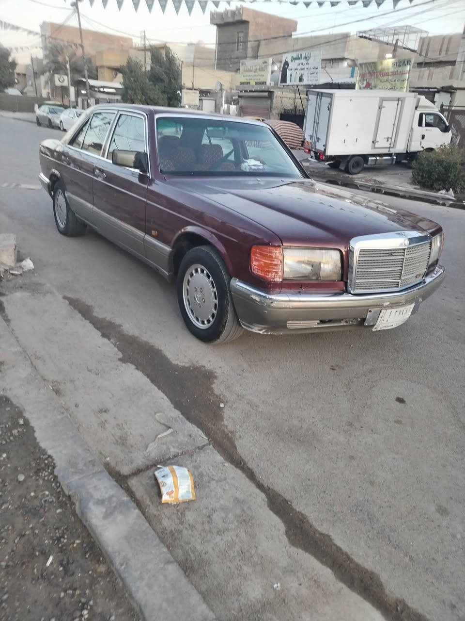 السلام عليكم
مرسيديس رئاسي 1991
تبريد ثلج
كشنات كهرباء
سلايت
كير ومكينه بطه 2500
تراي وين ميعجبك
رقم صلاح الدين مشروع وطني

السعر 57ورقه بيع او مراوس بدب 
مكاني بغداد ***********
