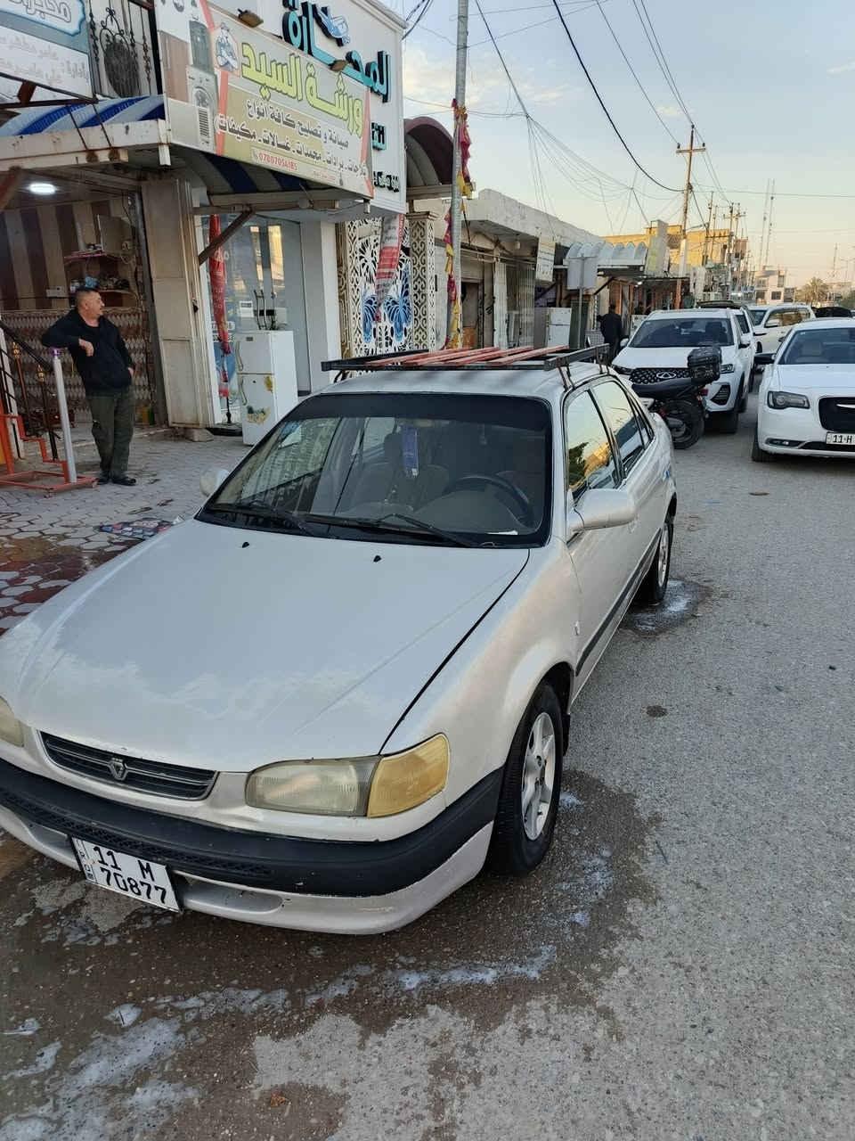 ​🚗 للبيع او مراوس : تويوتا كورولا  موديل 96 🚗
🔍 التفاصيل والمواصفات:
​الموديل: 1996.
​الرقم: بغداد (بإسمي والتحويل مباشر).
​المحرك والجير: بحالة ممتازة جداً محرك 1600
​الحدادية: كاملة وجاهزة 100%.
​التبريد: ثلج ما شاء الله ❄️.
​الإطارات: تخم تاير جديد.
​الحالة العامة: سيارة بلادية، نظيفة 
​📍 الموقع: واسط.
💰 السعر المطلوب: 58 ورقة (5,800$) وبيه مجال بسيط للطيبين
​📞 للتواصل والاستفسار: 
***********
***********
