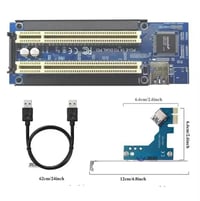 محول PCI-e X1 • محول PCI مزدوج • أردوينو