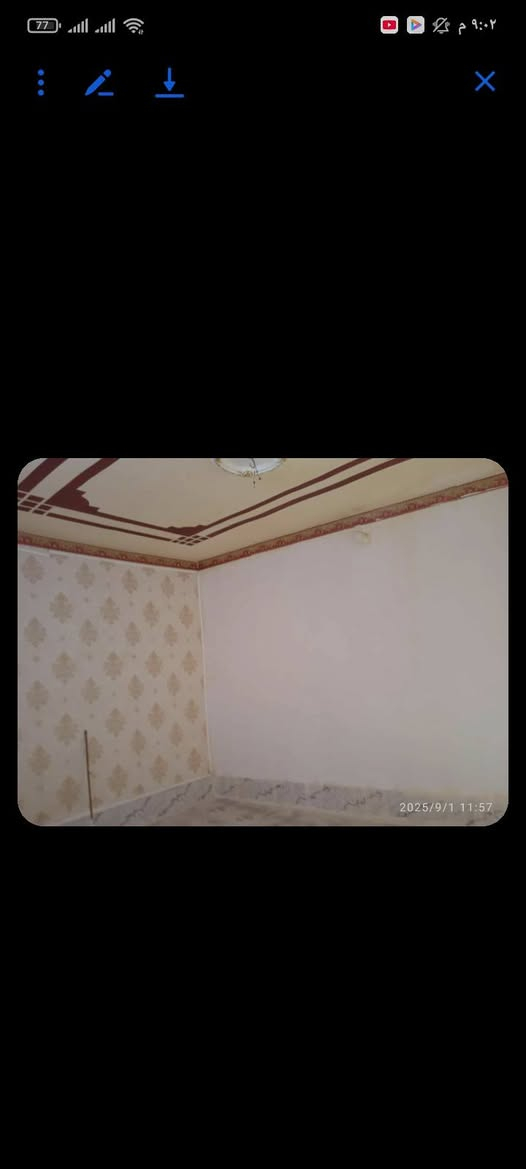 السلام عليكم بيت طابو صرف مساحة 90 تقاطع شحيم الشارع الجاي للشط مقابيل حسينية الحاج كامل النداف تفاصيله
 ديوانية 3 × 4 
مطبخ بارد 2 ونص مربع 
صحية 
صالة 5× 3 ونص 
غرفة نوم 5 × 4 
حمام مطبخ حار 
طابق ثاني 
غرفة 5 × 4 
صالة 7 × 3 ونص 
غرفة ثانية 3 × 4
صحيات خارجية 
مكلف بالنشر 
رقم صاحب الدار
***********
