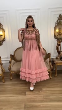 فستان هندي • شغل يدوي • مقاس 130