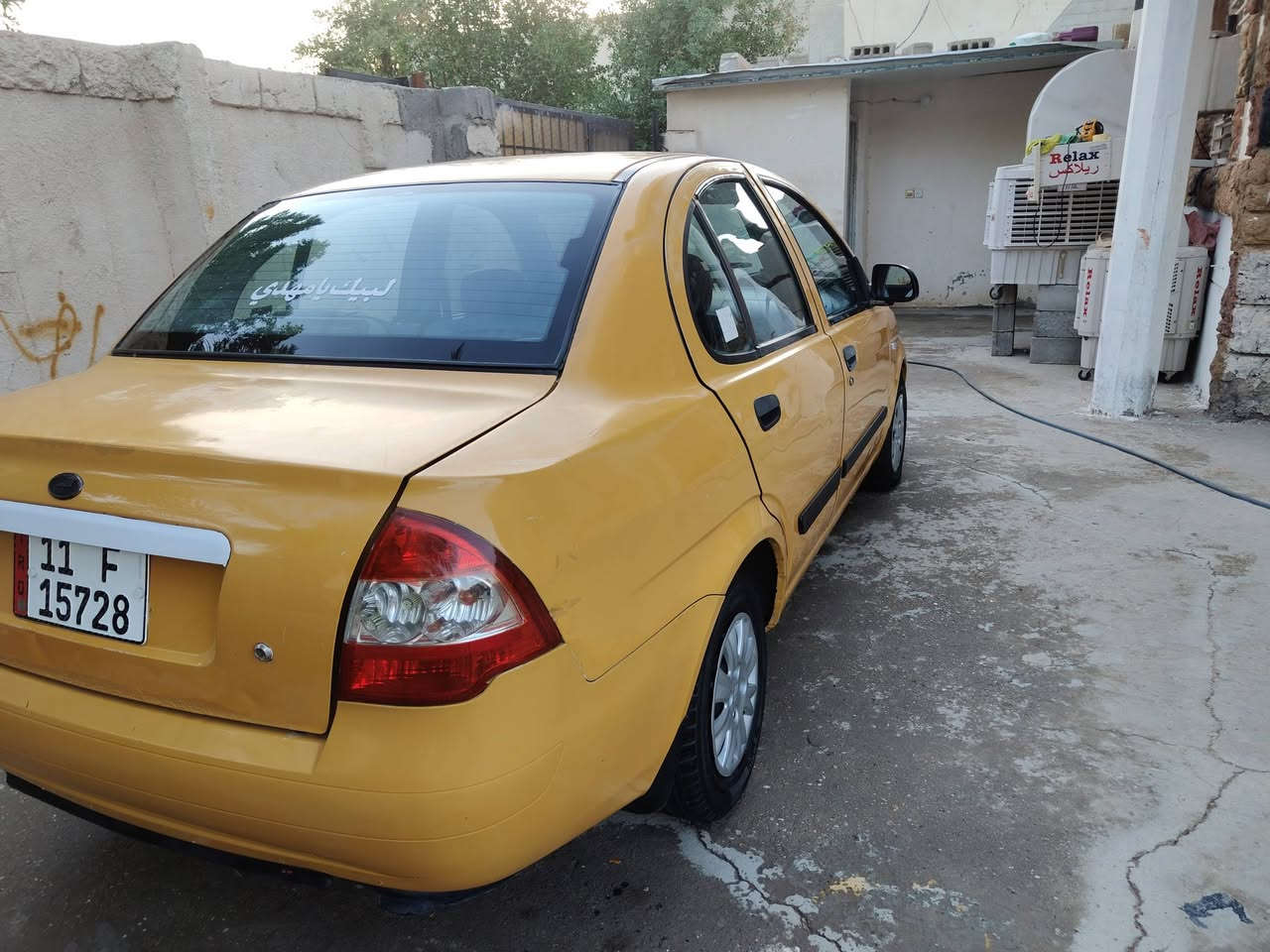 السلام عليكم طيبه مويل 2015 رقم كليزي سنويه 2028 مصفره هيه وغرامات مكينه كير حداديه تخم تاير  جدد تبريد ثلج سياره جاهزه عنوان كربلاء الحر السواده سعر 33 موبايل ***********
