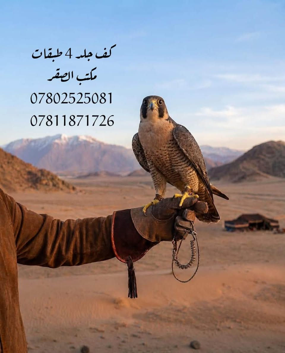 📣يعلن مكتب الصقر بأدارة ناظم الخفاجي عن وصول وجبه جديدة
 من مستلزمات الصيد.جديد نكل شكل الجربوع
بشرى ساره .
   الى جميع الصقارين ومحلات الصيد في العراق .🦅.
 تخفيضات،   تخفيضات،   تخفيضات،
  درك  بانواعه جمله السعر الف دينار فقط مفرد الف وربع 
  نكل بأنواعه  ١٥٠٠ دينار فقط درك عراقي واير سعره 4
العنوان: النجف الاشرف . خان المخضر القديم.
 الخان سنتر متعدد الطوابق قرب علوة السمك.
يوجد توصيل الى كافه أنحاء العراق وكردستان 
 اجور التوصيل 5 الف فقط .🚕🌎
للاستفسار مراسلة الوتساب فقط
📞واتساب  ***********…***********
علمآ توجد اسعار مدعومه للجمله واصحاب المحلات
