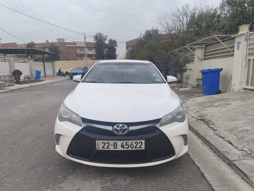 Toyota Camry 2016 SE
US Import 
Clean Title
No paint with minor scratches and dents
Mileage: 100,000 miles
VIN: 4T1BF1FK7GU541485
2.5 L, 4 Cylinder, 24 MPG Fuel Economy. White Color, Black Interior, Mix Sport fabric SofTex-trimmed front seats, leather-trimmed sport steering wheel with paddle shifters. 6-speaker audio system, 6.1-inch touchscreen, Bluetooth, backup camera, and USB port. Keyless entry, air conditioning, and power-adjustable driver's seat. 10 Standard airbags, Stability Control, Traction Control, ABS, and Brake Assist, Screen, parking sensors and back camera. أربيل, العراق


**إذا كنت صاحب هذا الإعلان وتريد حذفه لأي سبب، رجاءا أرسل رسالة إلى الدعم الفني**