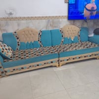 ديوان سماوي • تخم احمر ملكي • كنبة متر ونص